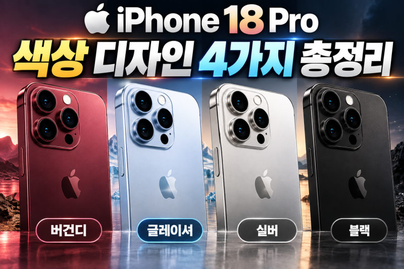 아이폰 18 프로 색상, 실제로 가장 인기 있는 컬러는 무엇일까?