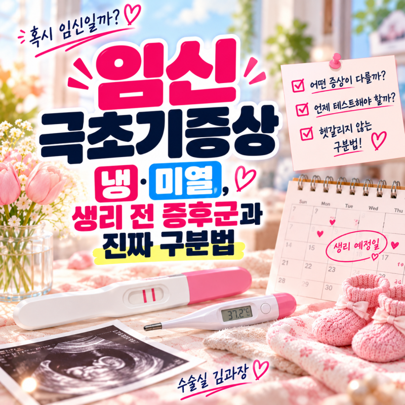 임신 극초기증상 냉·미열, 생리 전 증후군과 진짜 구분법