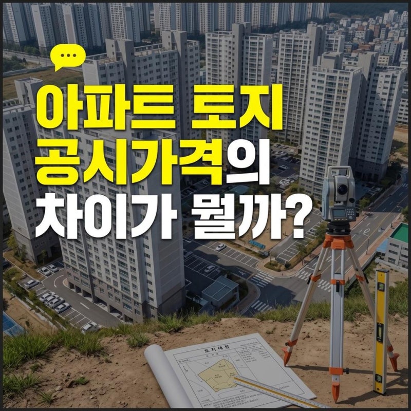국토부 공시지가 조회 열람 방법 아파트 토지 공시가격 차이 정리