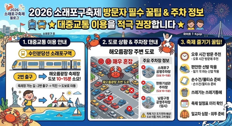 "2026 제26회 소래포구축제 일정·주차·라인업 총정리 (10/2~10/4 해오름광장)"