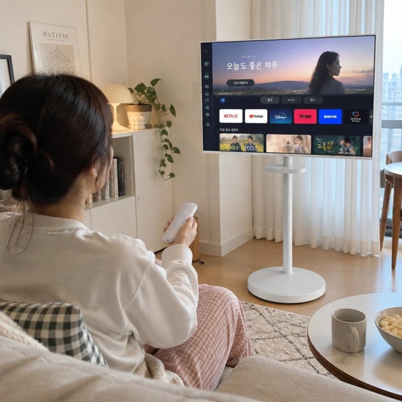 삼성 삼탠바이미 M5 32인치 스마트 모니터 화이트 2in1 거치대 스펙 및 특징 정리
