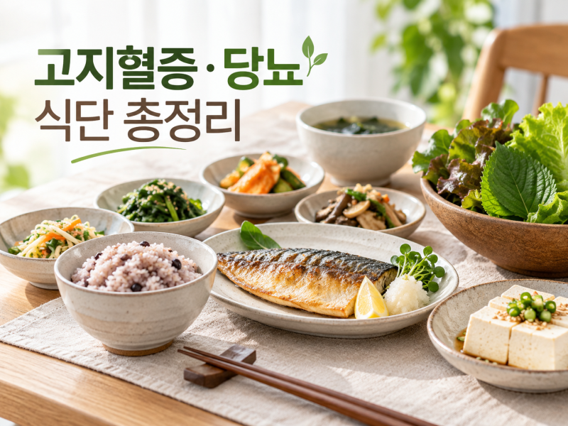고지혈증·당뇨에 좋은 식단 총정리, 매일 이렇게 먹으면 좋아요