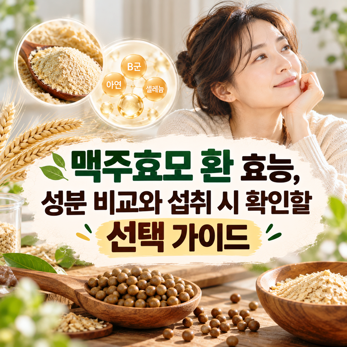 맥주효모 환 효능, 성분 비교와 섭취 시 확인할 선택 가이드