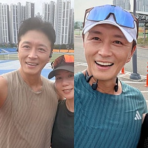 진태현, 갑상선암 수술 딛고 아내와 새벽 훈련 "가을 대회가 얼마 안 남았다"