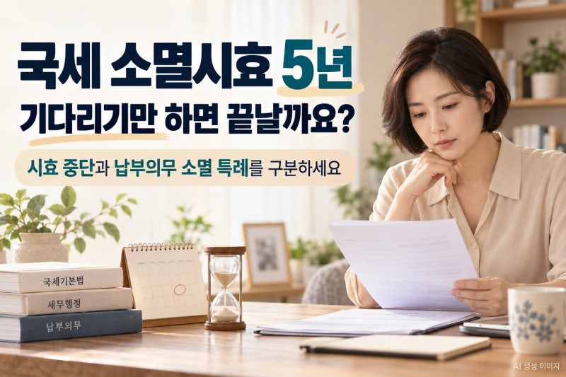 국세 소멸시효 5년, 가만있으면 지나가지 않는다