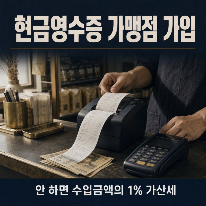 현금영수증 가맹점 가입, 안 하면 1% 가산세