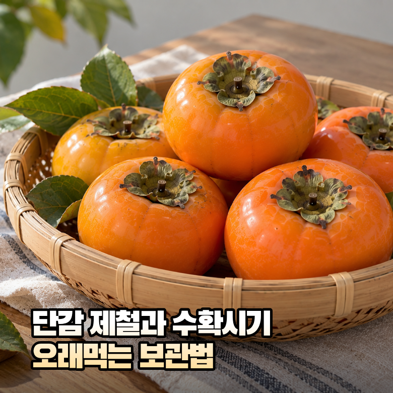 가을 단감 오래 먹는 법, 보관할 때 이것만 확인하세요