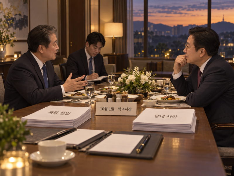 이재명 대통령은 왜 정청래 전 대표와 4시간 만찬을 했을까?