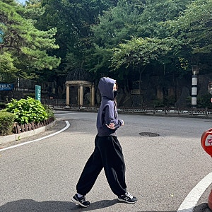 세인트제임스 봉봉 쁘띠 후드집업 크롭 후드집업추천 네이비 S사이즈 실물착샷