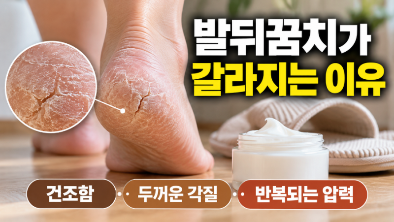 발뒤꿈치 갈라지는 이유｜건조함만이 원인일까? 원인과 관리법