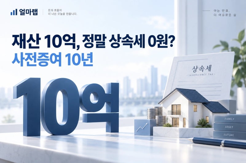 상속세 면제한도, 재산 10억이면 0원? 사전증여 10년·5년까지 정리