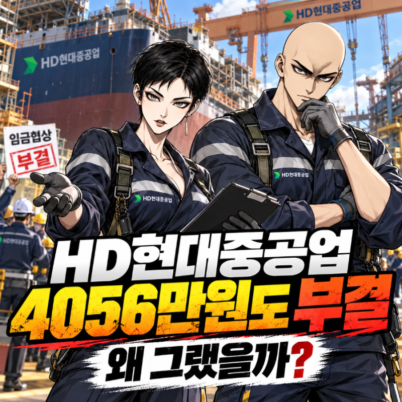 HD현대중공업 임단협 4056만원도 부결된 이유