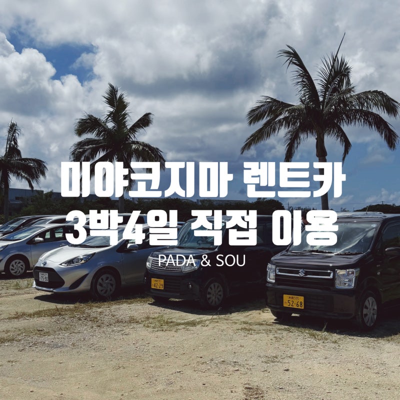 미야코지마 렌트카 PADA 후기｜가격·풀보험·시모지시마공항 픽업 총정리