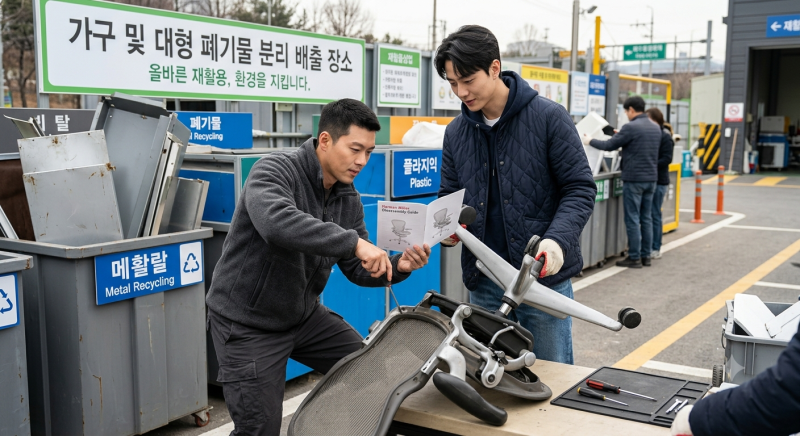 사무용 의자 버리는 법 (대형폐기물 버리기 3가지 방법)
