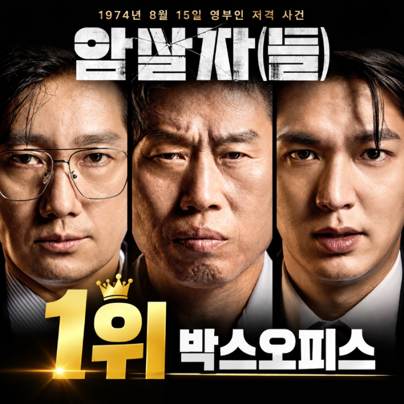 현재 상영 영화 박스오피스 순위 1위부터 5위까지(1등은 암살자들)