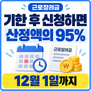 근로장려금 늦게 신청하면 얼마나 받을까 | 기한 후 95% 지급 확인