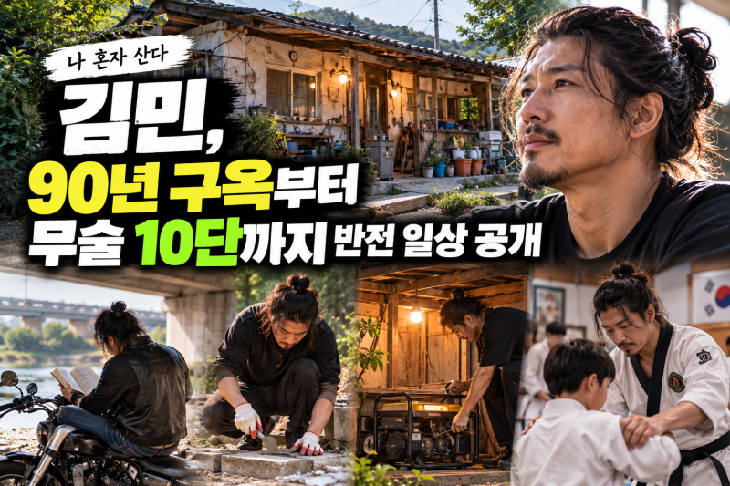나혼자산다 김민, 90년 구옥부터 무술 10단까지 반전 일상 공개