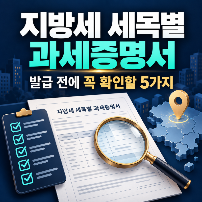 지방세 세목별 과세증명서 발급｜조회 내역 없을 때·전국단위 제출까지 헷갈리지 않는 법