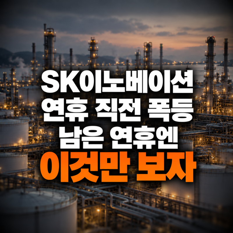 SK이노베이션 주가 연휴 직전 '폭등', 남은 연휴 사이엔 '이것만' 보면 된다
