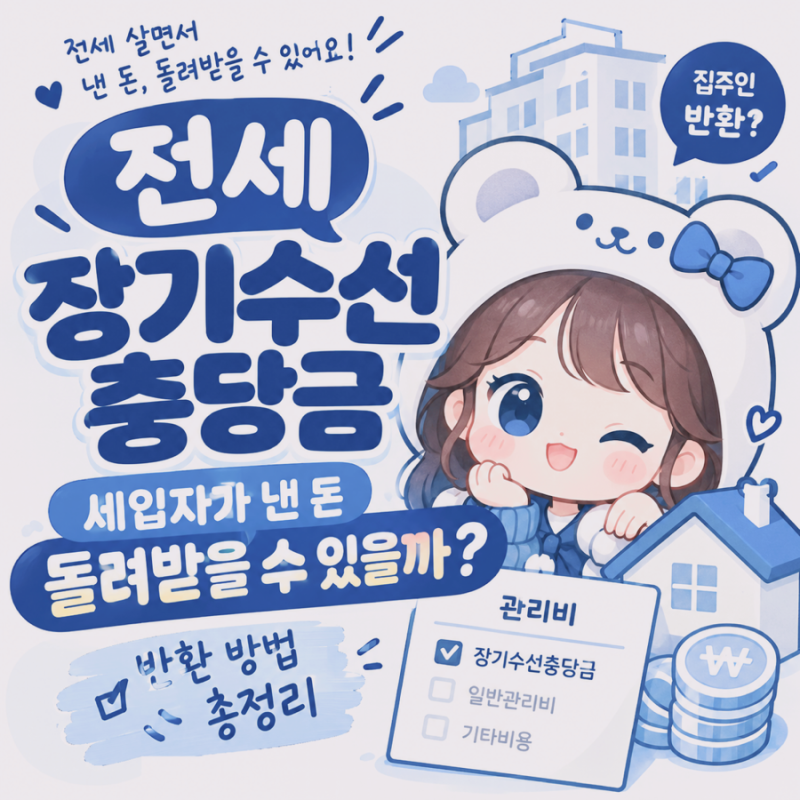 전세 장기수선충당금, 세입자가 낸 돈 돌려받는 방법 총정리