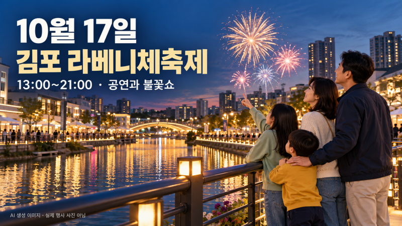 2026 김포 라베니체축제｜존박·바다·불꽃쇼 + 3만원 쓰면 1만원 페이백