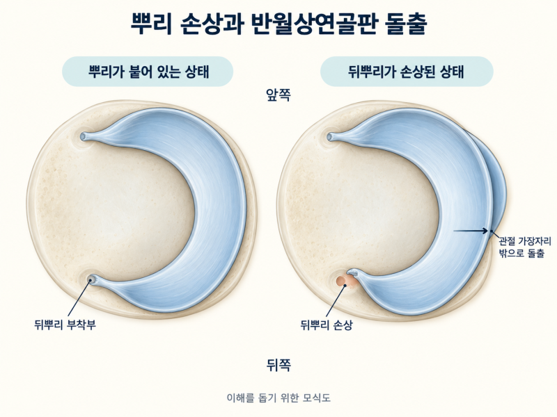 반월상연골판 뿌리파열인데 오다리도 있습니다 — 봉합술만 하면 될까요?