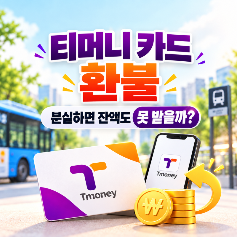 티머니 카드 환불방법 | 분실하면 잔액은? 안심카드·편의점·ATM·모바일티머니