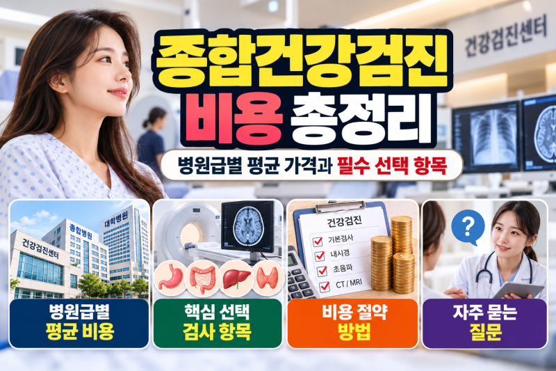 종합건강검진 비용 총정리: 병원급별 평균 가격과 필수 선택 항목