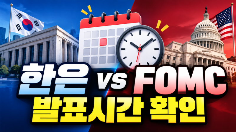 금리 발표 시간, 한국은행과 미국 FOMC는 언제 확인해야 할까?