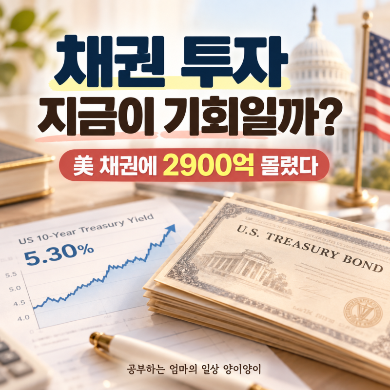 채권 투자 지금이 기회일까? 미국채 금리 5% 넘자 2900억 몰린 이유
