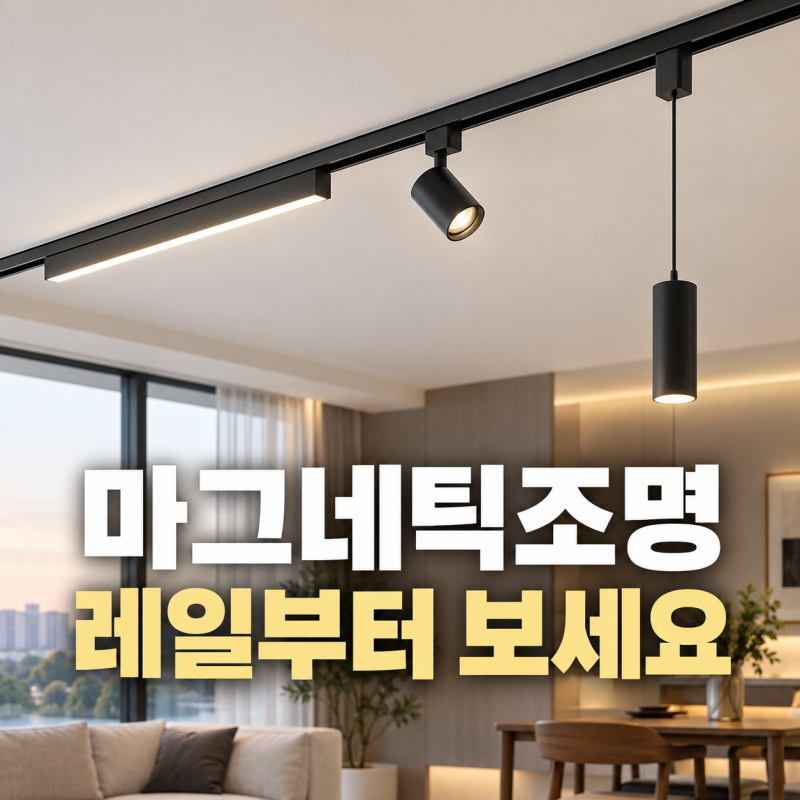 마그네틱조명 고를 때, 예쁜 조명보다 레일부터 봐야 하는 이유