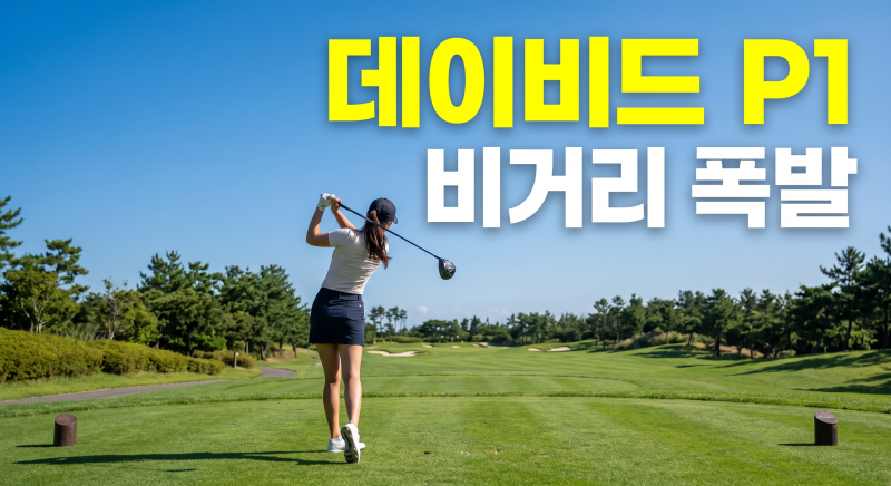 드라이버 비거리 고민, 데이비드 고반발 골프공 P1 T라인 직접 써보고 느낀 점