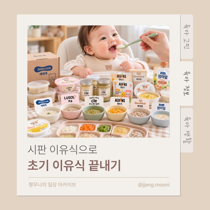 [육아정보 #9] 시판 이유식 체험팩으로 초기 이유식 준비하기 ｜ 시판 이유식 체험팩 비교표