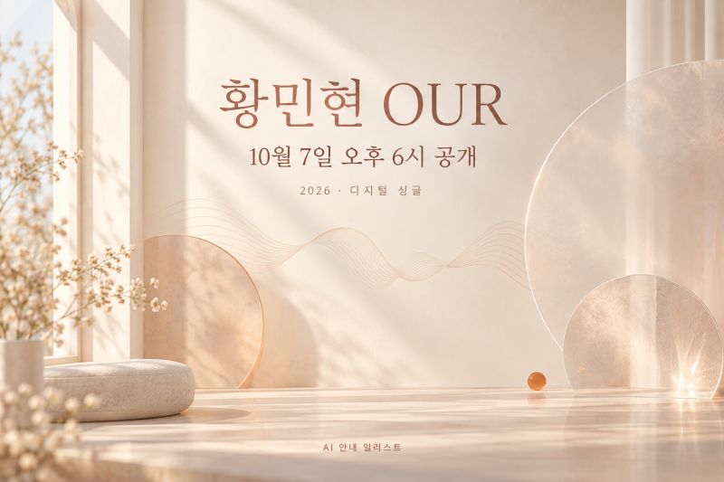황민현 OUR 발매일은 10월 7일, DOT 포토와 음원 공개 시간 정리