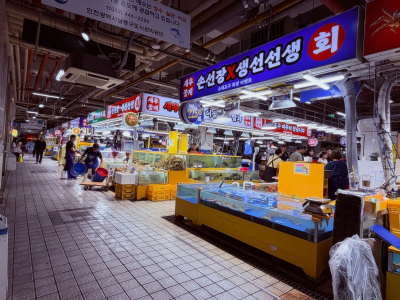 소래포구 손선장 생선선생 방문기, 새우부터 회 스끼다시까지 한상 가득먹은 후기