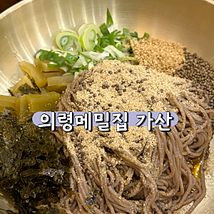 가산동 맛집 푸짐한 메밀집 정식후기-의령메밀집 가산본점