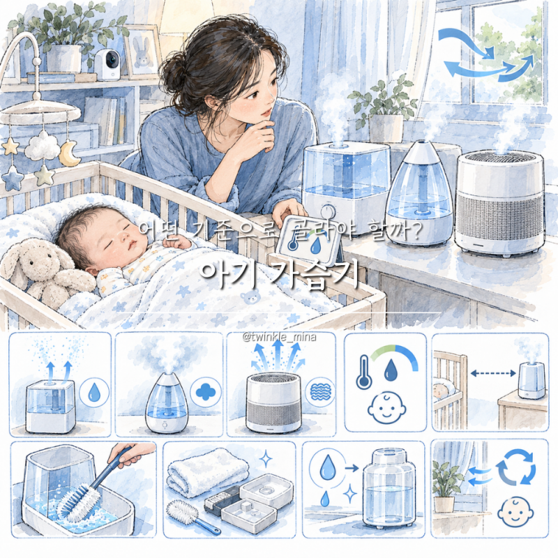아기 신생아 가습기 종류 어떤 기준으로 골라야 할까?