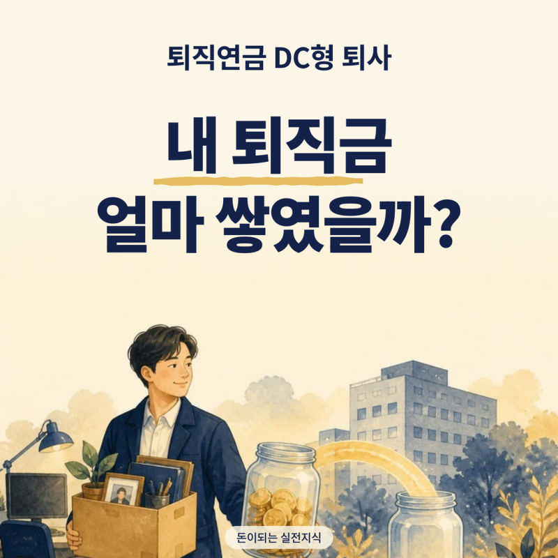 퇴직연금 DC형 퇴사, 연봉 4,800만원이면 얼마 쌓일까? 인사팀 정리