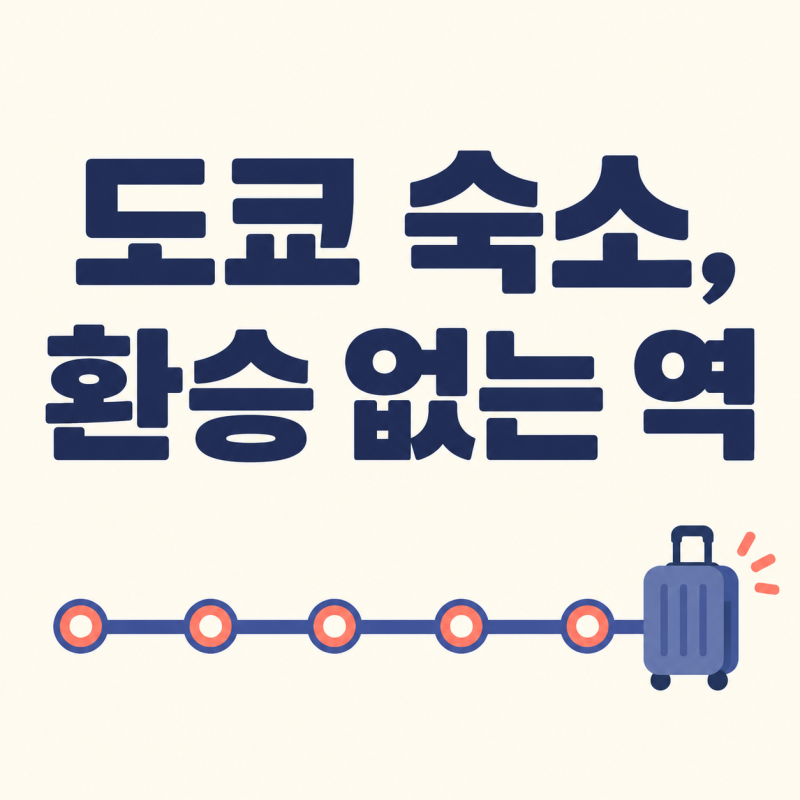 도쿄 태교여행 숙소 위치, 환승 없이 닿는 역부터 정해요