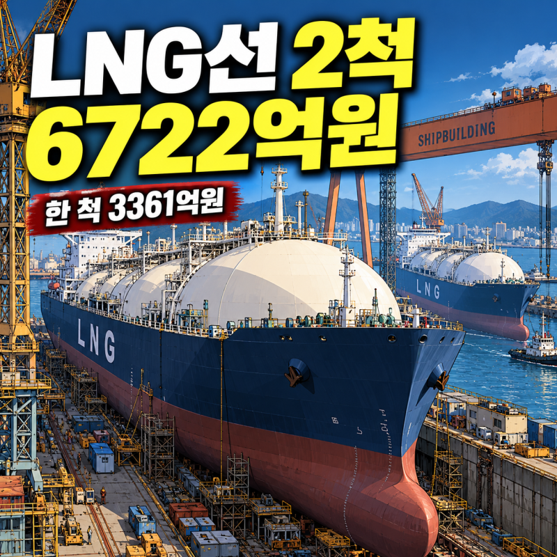 “LNG선 2척에 6722억원?” 삼성중공업 수주 공시 숫자를 뜯어보니