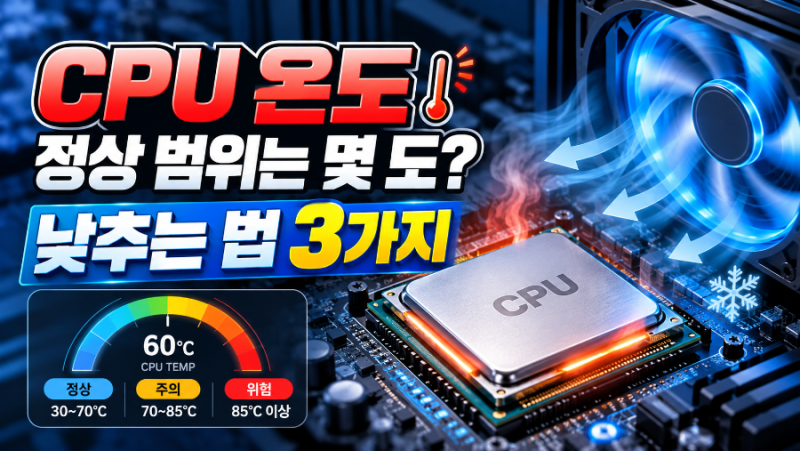 CPU 온도 정상 범위는 몇 도? 낮추는 법 3가지