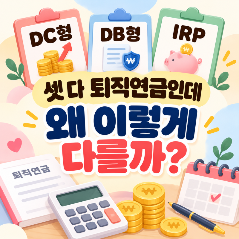 퇴직연금 DC형·DB형·IRP 차이와 중도인출 요건·신청방법