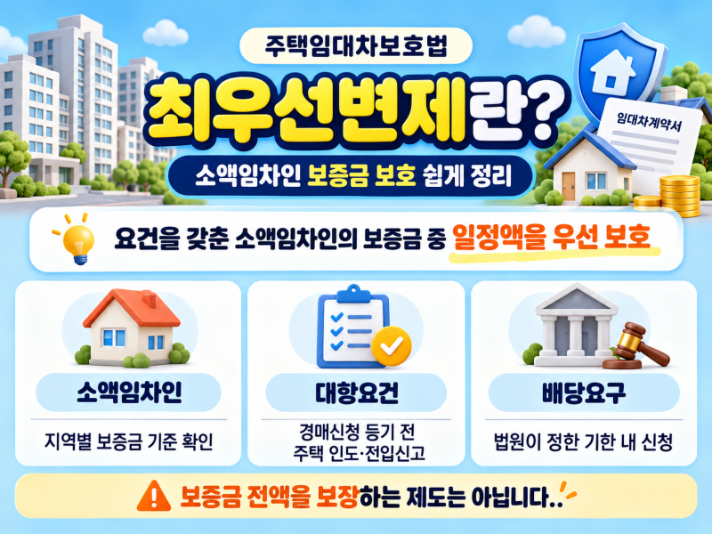 3. 최우선변제란? 소액임차인 기준과 최우선변제금 쉽게 정리