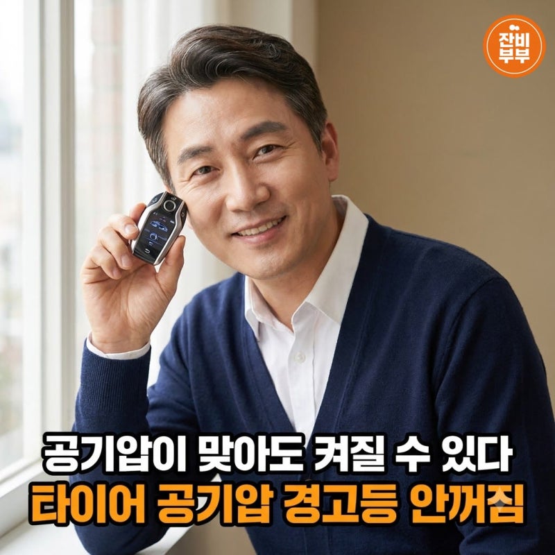 "공기압이 맞아도 켜질 수 있다" 타이어 공기압 경고등 안꺼짐