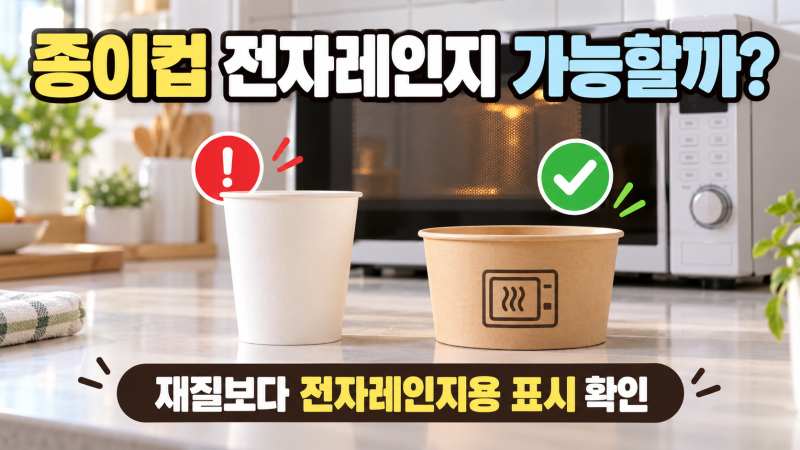 전자레인지에 종이컵 넣어도 될까? 식약처 기준은 ‘전자레인지용’ 표시