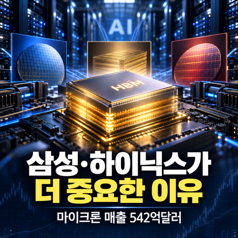 마이크론 매출 542억달러…삼성전자·SK하이닉스가 더 중요한 이유