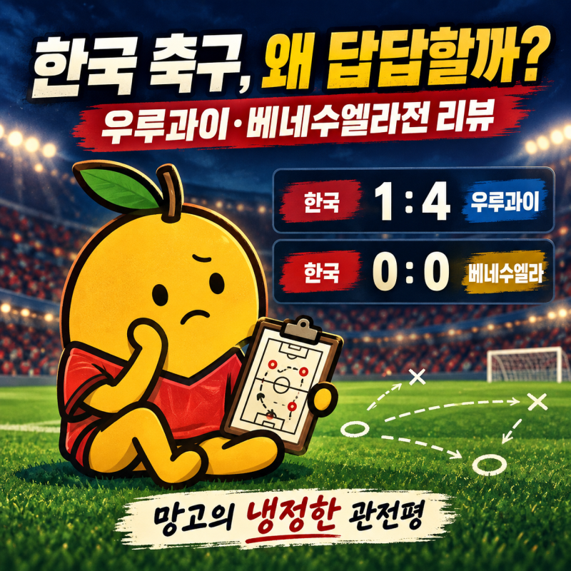 대한민국 우루과이·베네수엘라전 리뷰｜김민재·황인범 인터뷰가 더 씁쓸했던 이유