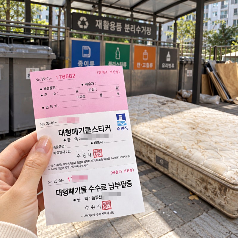 대형 폐기물 그냥 버림 안됨? 침대 매트리스 폐기물 가격은?