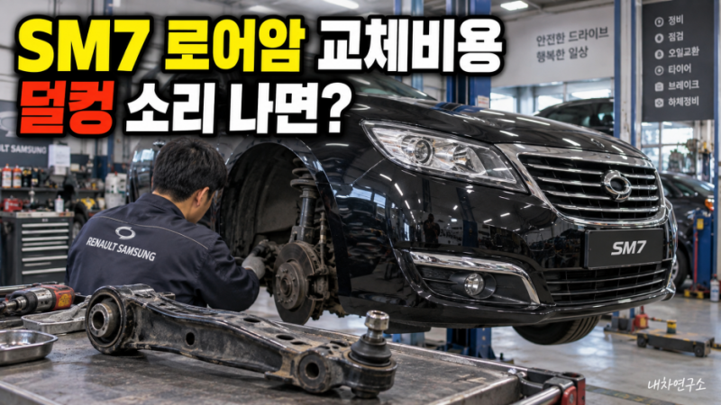 SM7 로어암 교체비용, 부품 5만 원대인데 공임까지 하면 얼마 들까?