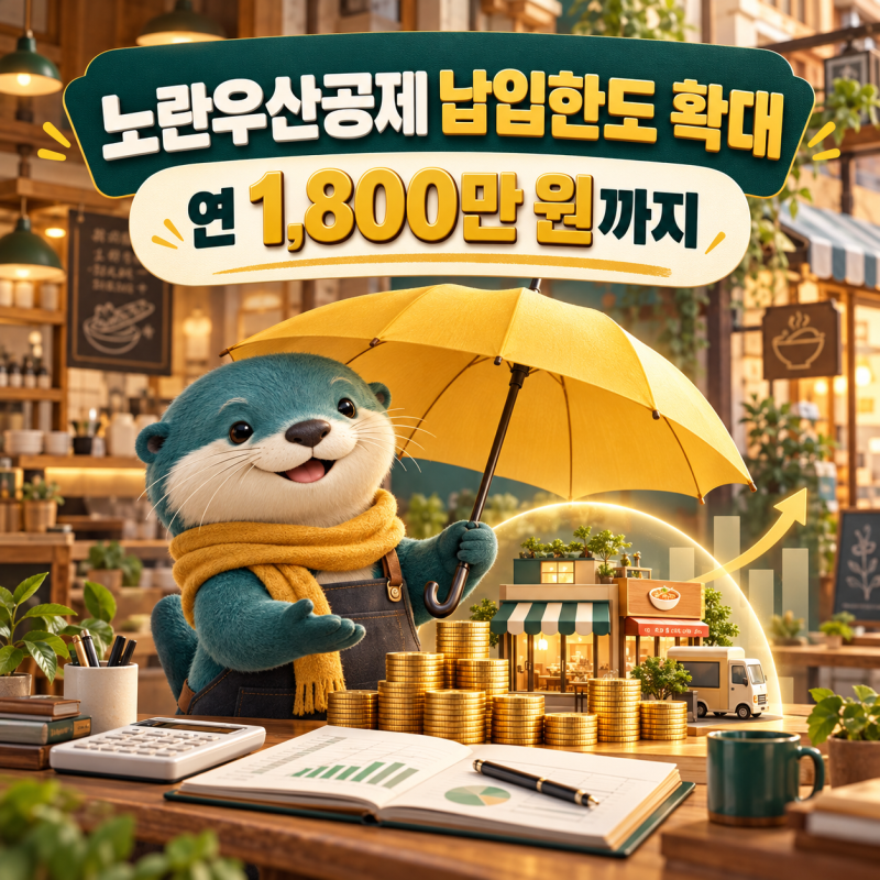 소상공인 노란우산공제, 얼마나 넣을 수 있을까?｜납입한도 연 1,800만 원으로 확대